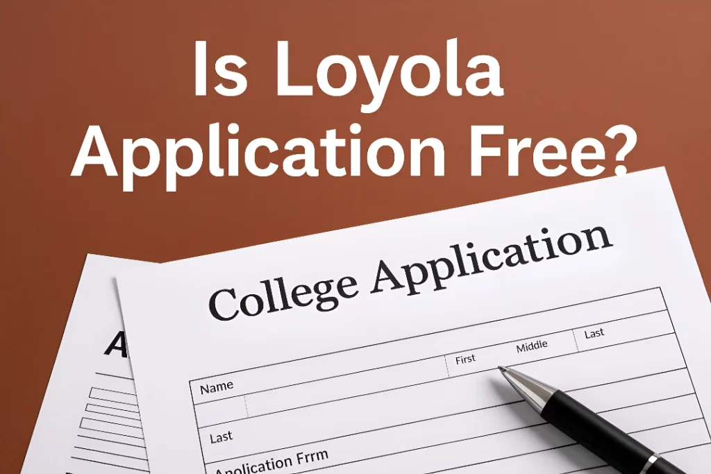 Is Loyola Application Free?